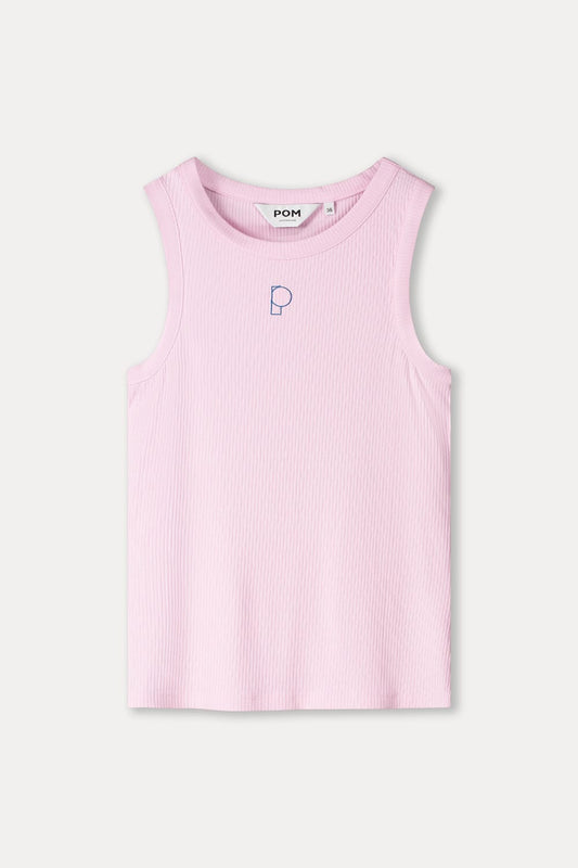 POM Amsterdam Tops TANKTOP - Rib Shell Pink