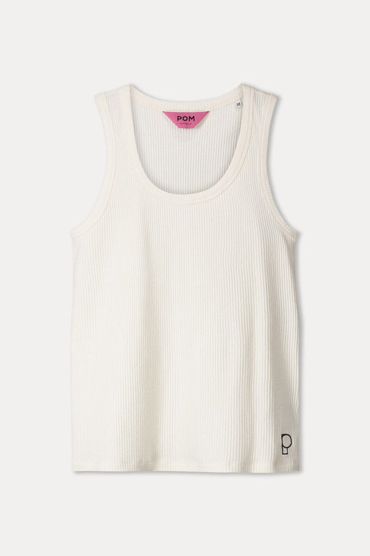 POM Amsterdam Tops TANKTOP - Rue Ecru