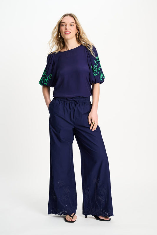 POM Amsterdam Tops TOP - Beach Vibes Tape Night Blue