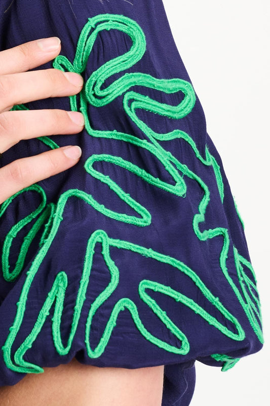 POM Amsterdam Tops TOP - Beach Vibes Tape Night Blue