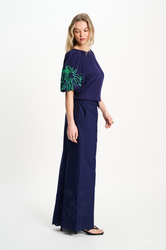 POM Amsterdam Tops TOP - Beach Vibes Tape Night Blue