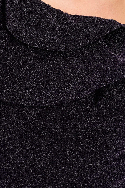 POM Amsterdam Tops TOP - Billie Shimmer Dark Plum