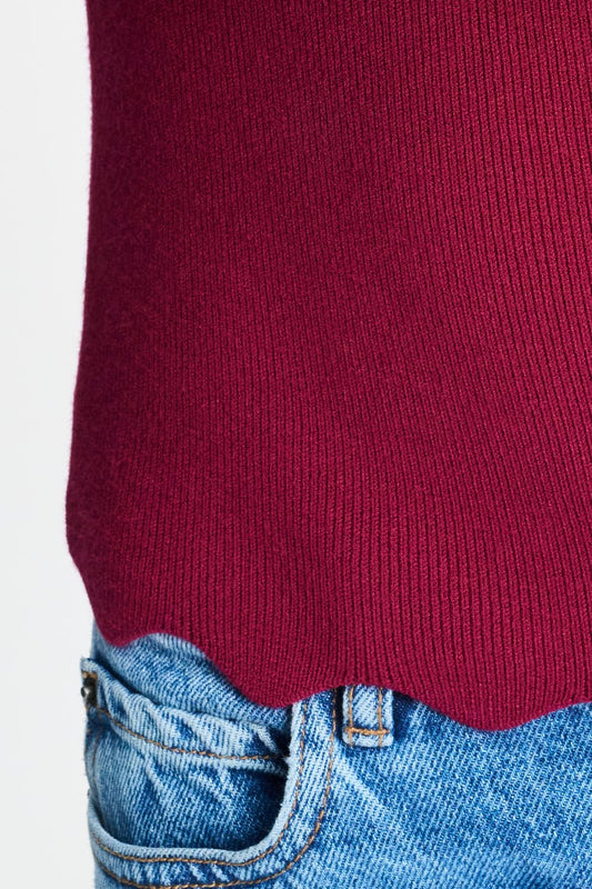 POM Amsterdam Tops TOP - Bodhi Burgundy Red