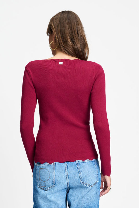 POM Amsterdam Tops TOP - Bodhi Burgundy Red