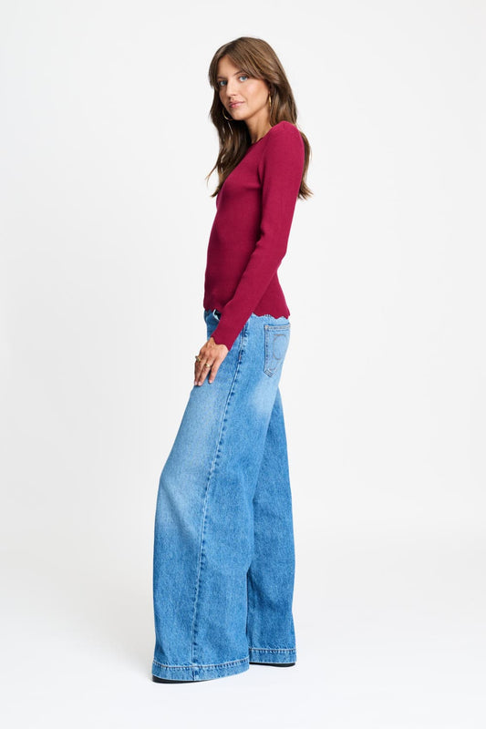 POM Amsterdam Tops TOP - Bodhi Burgundy Red