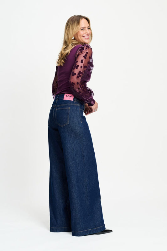 POM Amsterdam Tops TOP - Britt Dark Plum