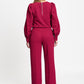 POM Amsterdam Tops TOP - Kae Burgundy Red