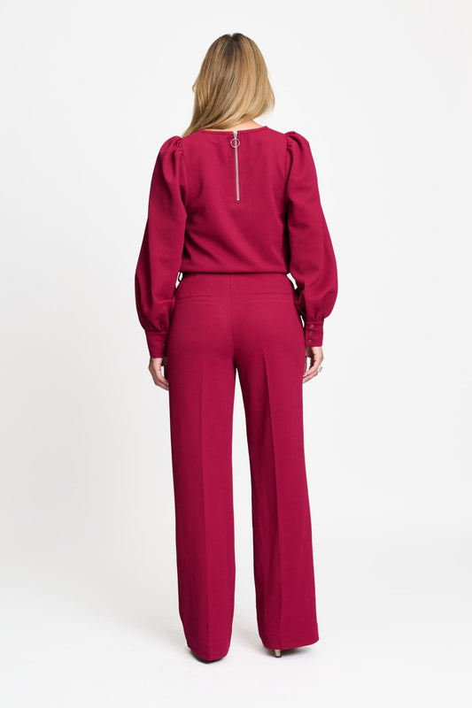 POM Amsterdam Tops TOP - Kae Burgundy Red