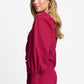 POM Amsterdam Tops TOP - Kae Burgundy Red