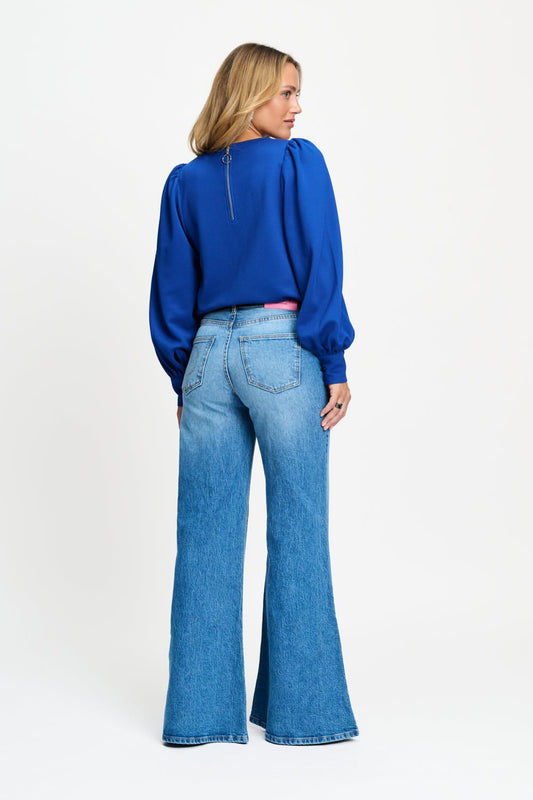 POM Amsterdam Tops TOP - Kae Cobalt Blue