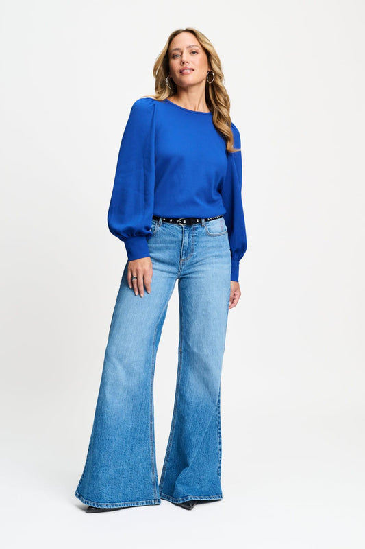 POM Amsterdam Tops TOP - Kae Cobalt Blue