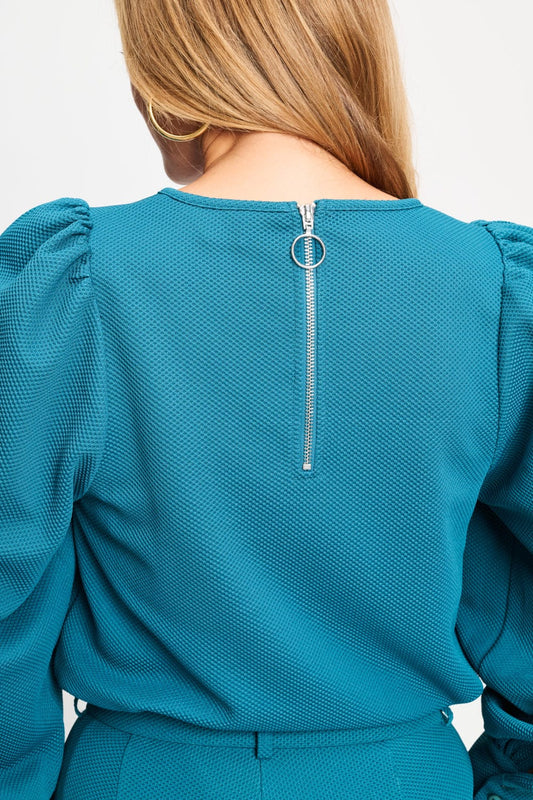 POM Amsterdam Tops TOP - Kae Teal Green