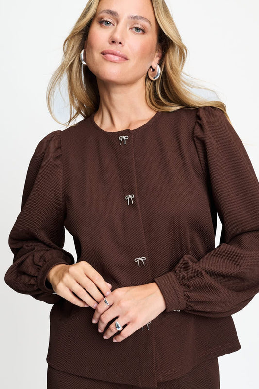 POM Amsterdam Tops TOP - Kaylee Chocolate Brown