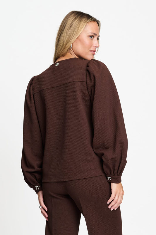 POM Amsterdam Tops TOP - Kaylee Chocolate Brown