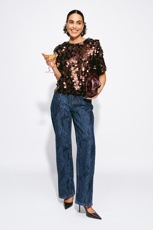 POM Amsterdam Tops TOP - Nina Chocolate Brown