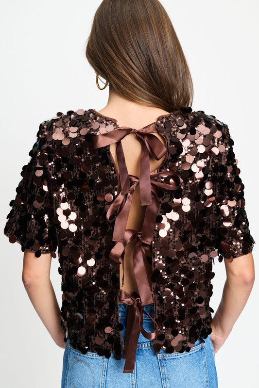 POM Amsterdam Tops TOP - Nina Chocolate Brown