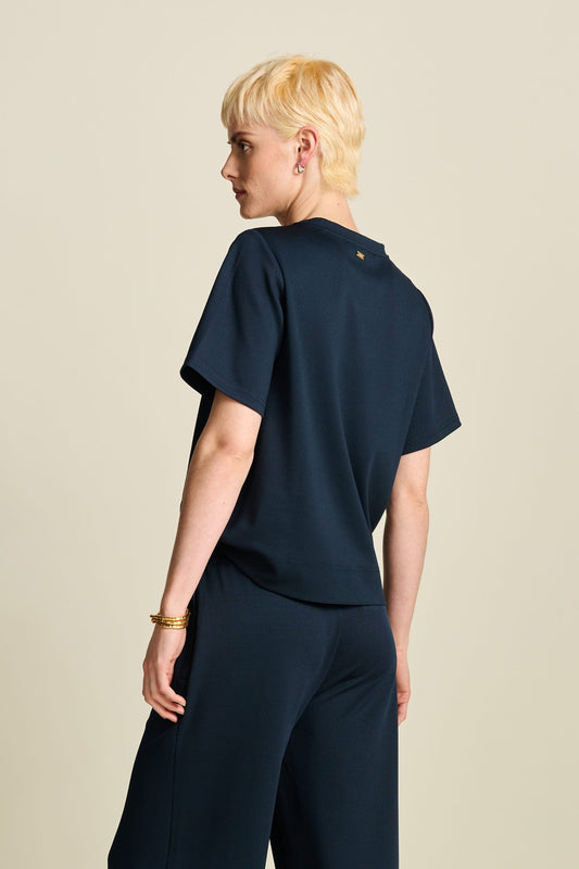 POM Amsterdam Tops TOP - Nina Dark Navy