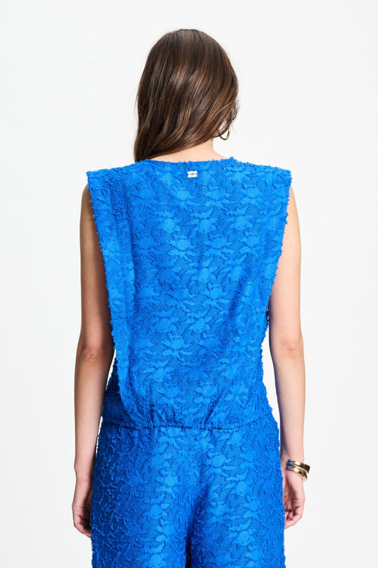 POM Amsterdam Tops TOP - Ocean Blue Jacquard