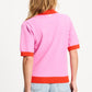 POM Amsterdam Tops TOP - Polo Sequins Cheering Pink