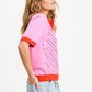 POM Amsterdam Tops TOP - Polo Sequins Cheering Pink