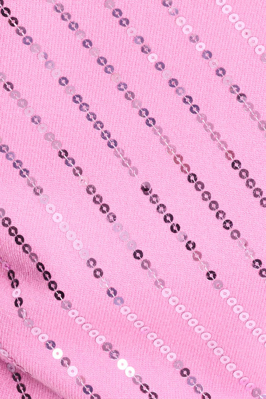 POM Amsterdam Tops TOP - Polo Sequins Cheering Pink