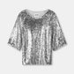 POM Amsterdam Tops TOP - Sequins Silver