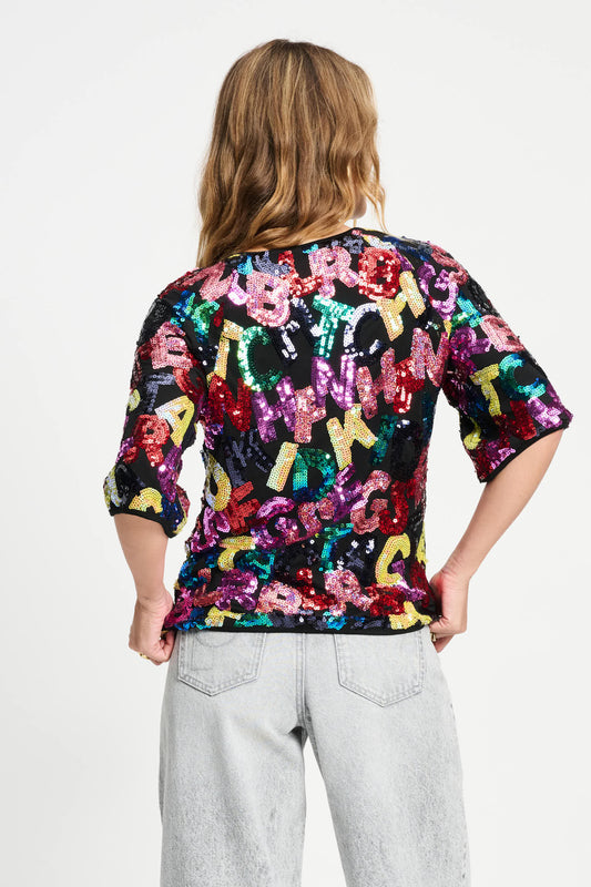 POM Amsterdam Tops TOP - Splashing Letters