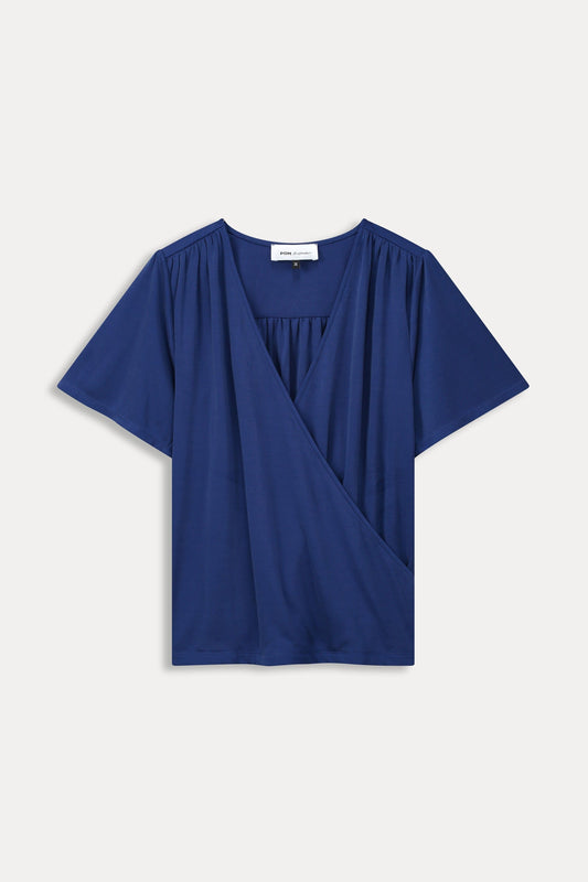 POM Amsterdam Tops TOP - Wrap Ink Blue