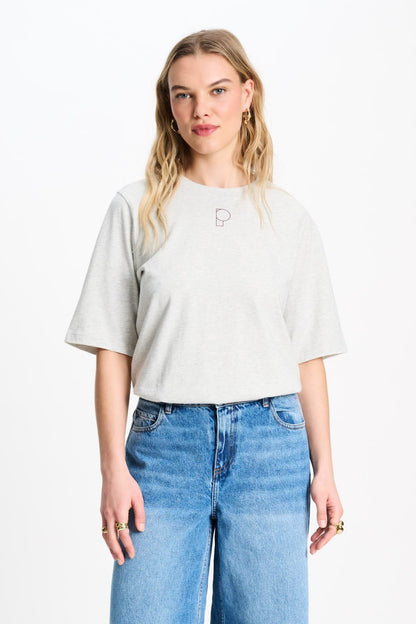 POM Amsterdam Tshirts Grey / 34 TSHIRT - POM Grey Melange