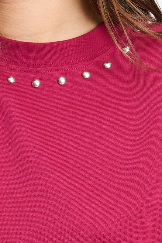 POM Amsterdam Tshirts T-SHIRT - Taylor Burgundy Red
