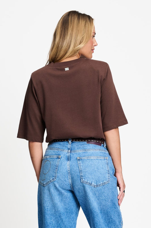 POM Amsterdam Tshirts T-SHIRT - Taylor Chocolate Brown