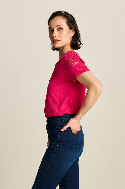 POM Amsterdam Tshirts TSHIRT - Ellen Fuchsia