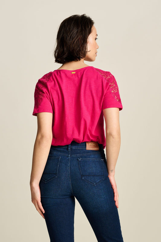 POM Amsterdam Tshirts TSHIRT - Ellen Fuchsia