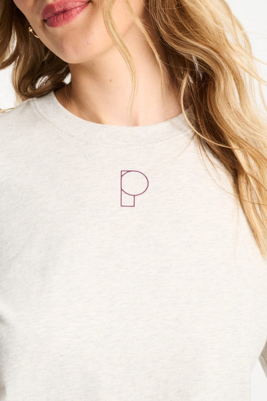 POM Amsterdam Tshirts TSHIRT - POM Grey Melange