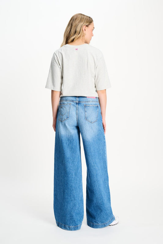 POM Amsterdam Tshirts TSHIRT - POM Grey Melange