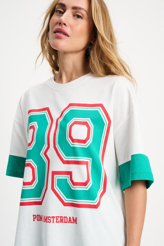 POM Amsterdam Tshirts White / 34 TSHIRT - Oversized Summer of 89