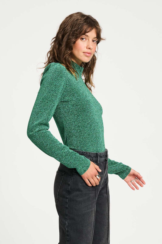 POM Amsterdam Turtlenecks TURTLENECK - Glitter Pine Green