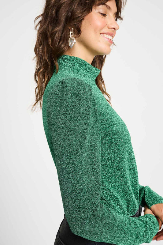 POM Amsterdam Turtlenecks TURTLENECK - Glitter Pine Green