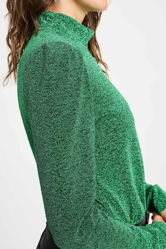 POM Amsterdam Turtlenecks TURTLENECK - Glitter Pine Green