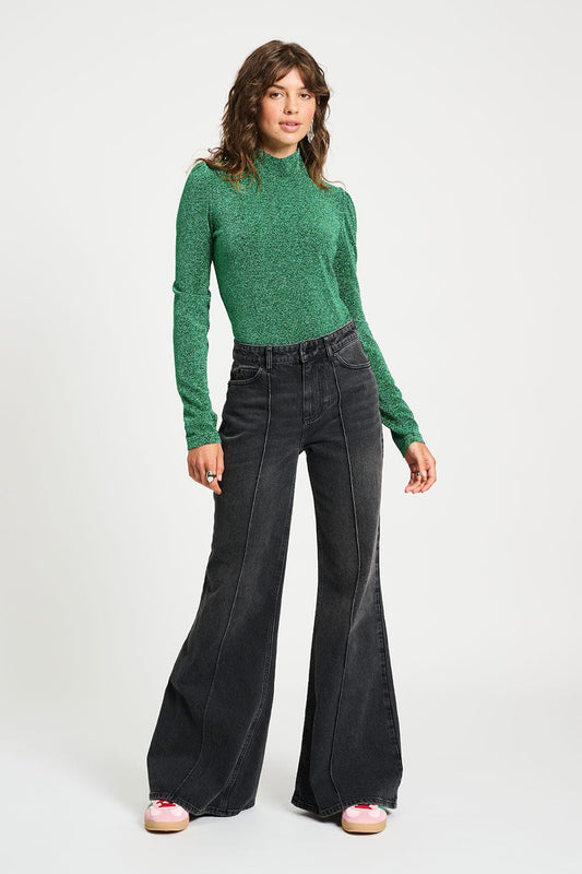 POM Amsterdam Turtlenecks TURTLENECK - Glitter Pine Green