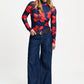 POM Amsterdam Turtlenecks TURTLENECK - Romi Mesh Bloom Rouge