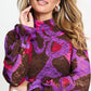 POM Amsterdam Turtlenecks TURTLENECK - Ruby Lace Colourful Bows