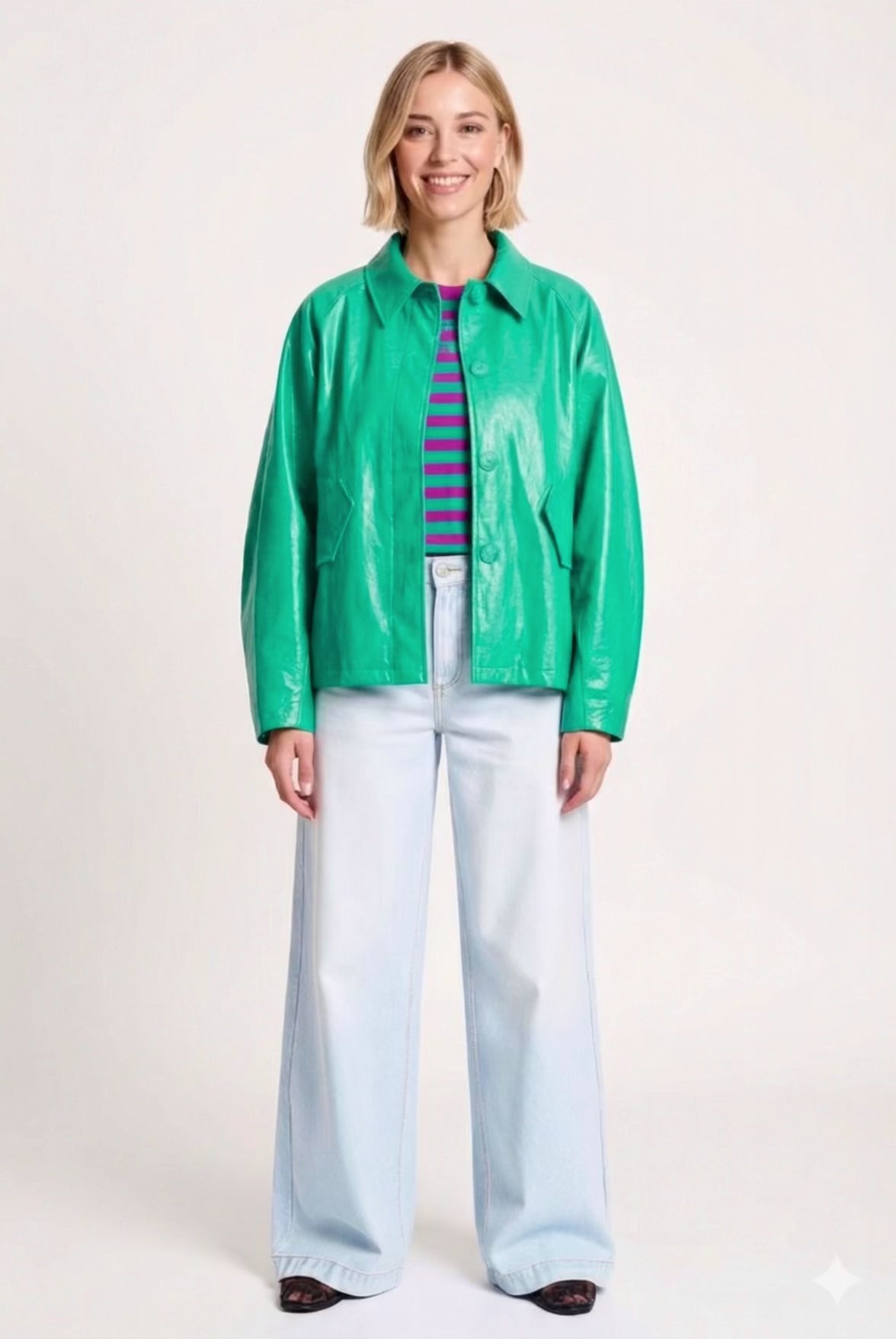 JAS - Faux Leather Wander Green